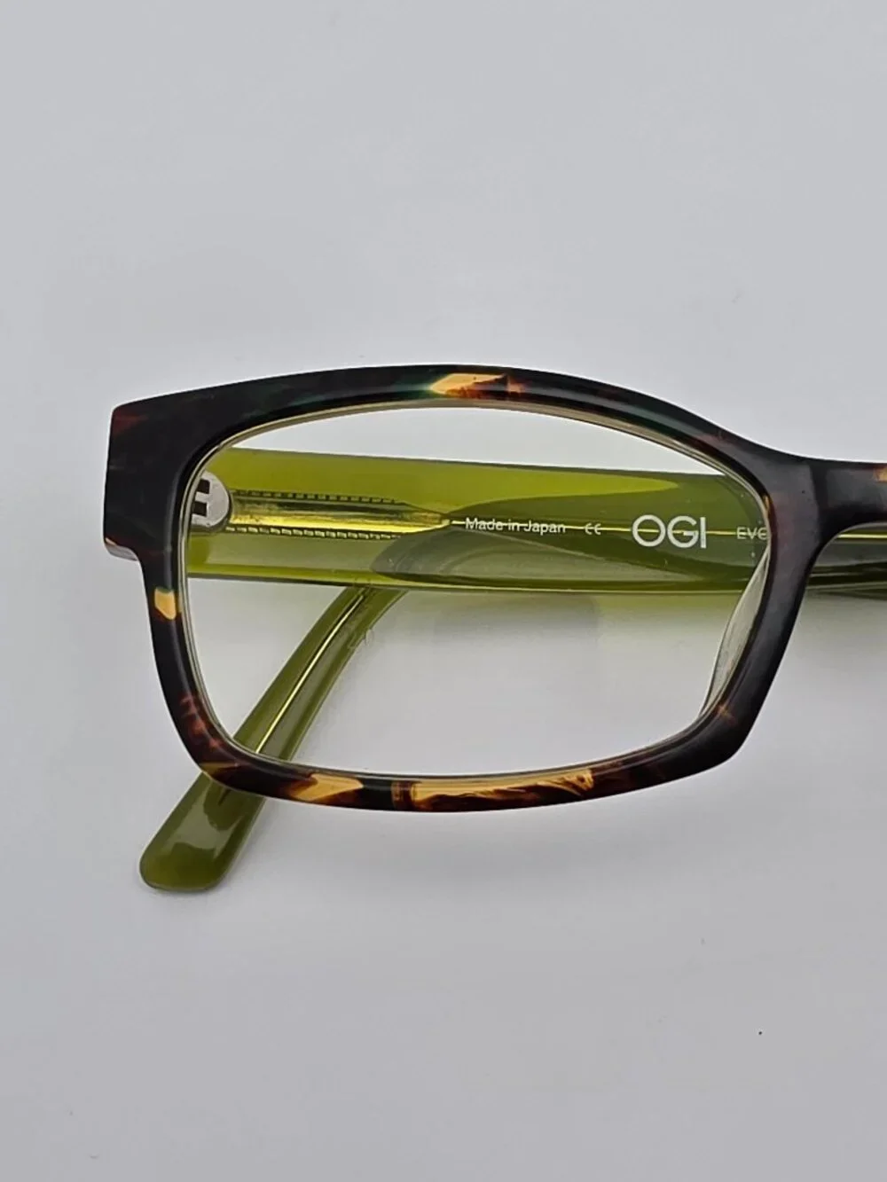 OGI Eyewear 3104/1378 Green Camouflage Crystal Green Eyeglasses Frame w/ Case